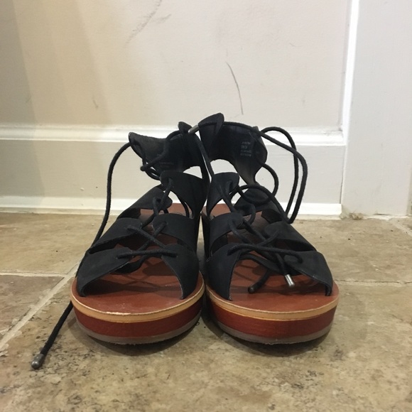 SOLD — Black Gladiator Sandals - Picture 2 of 4